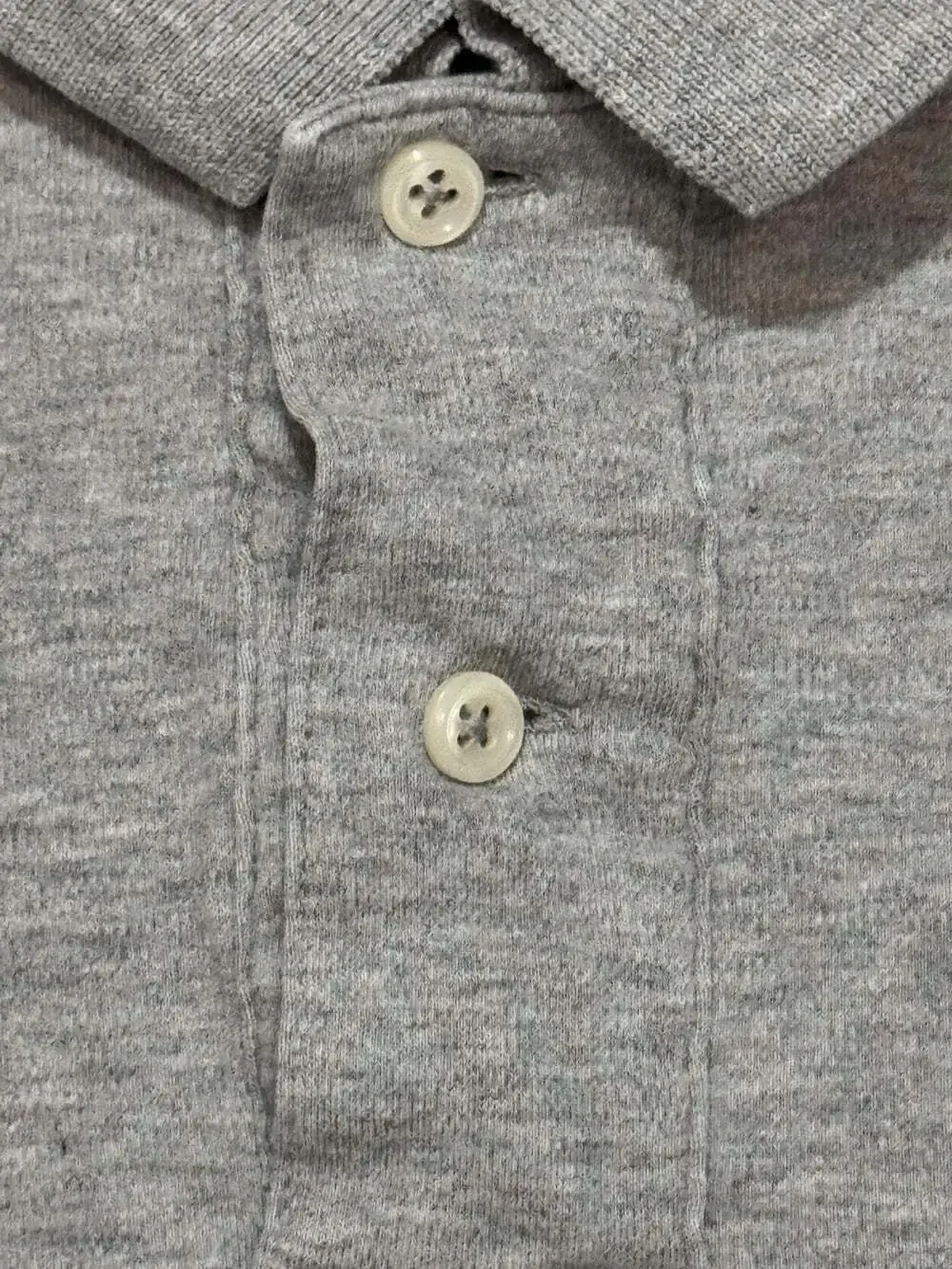 Vintage Polo Ralph Lauren Heather Grey Short Sleeve Shirt Size Large